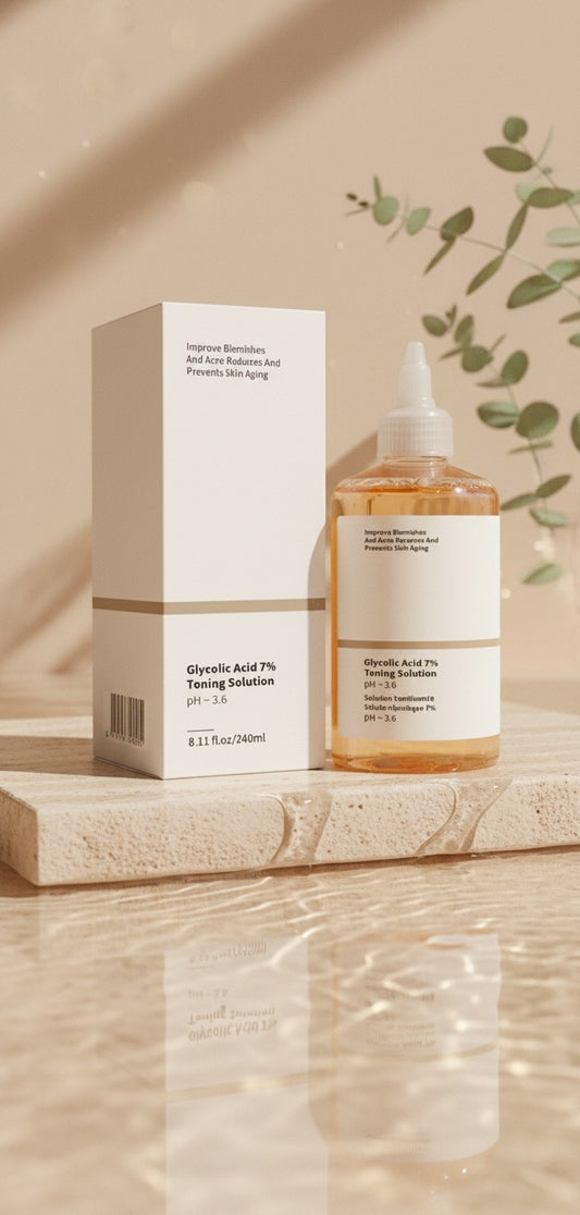 Remove Acne Fade Acne Glycolic Acid 7% Toner Removing Closed Mouth Acne Moisturizing Skin Prevents Skin Aging Fruit Acid Essence